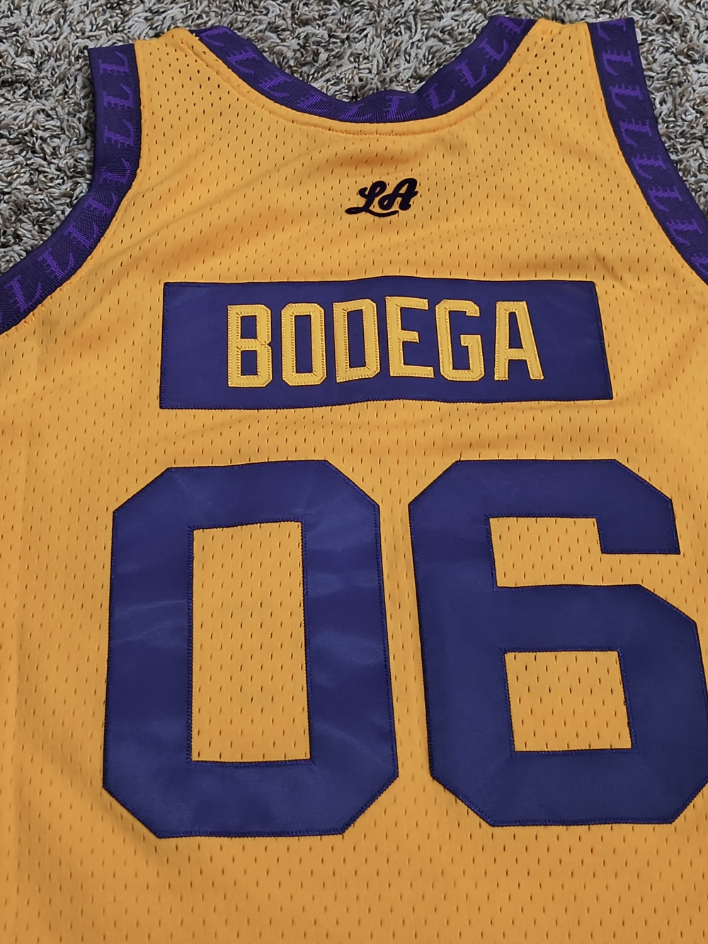 Los Angeles Lackers 75th Anniversary My Town Bodega Fashion Jersey Size Large - Picture 3 of 9